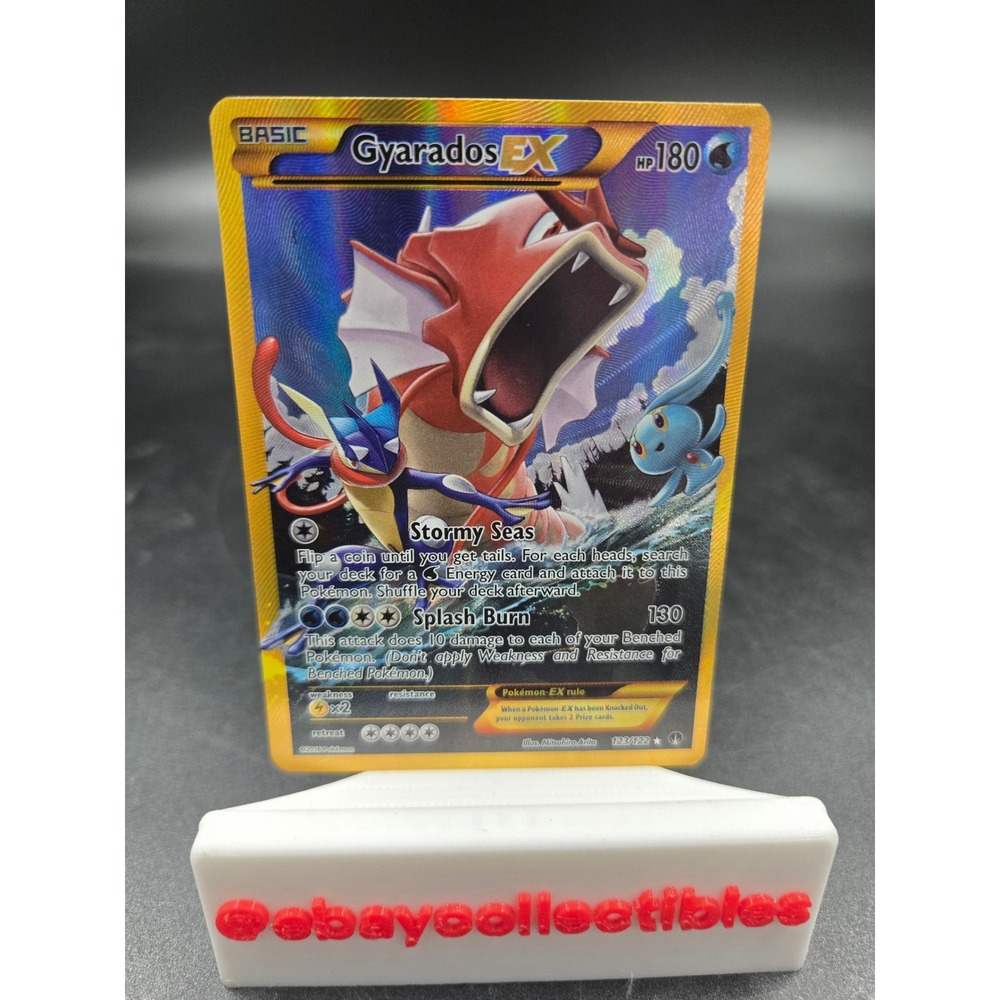 Pokemon Gyarados EX 123/122 XY BREAKpoint Secret Rare Full Art Shiny Card LP/NM